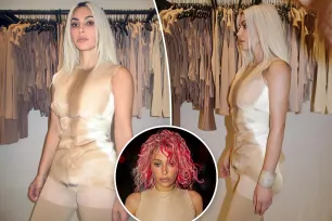 Kim Kardashian draws Bianca Censori comparisons in fur bodysuit and tights: ‘Trying to look like the new wife’