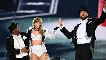 Taylor Swift stuns London crowd by bringing Travis Kelce on stage during Eras Tour concert