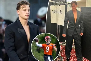 Joe Burrow takes a turn on the runway at Vogue World: Paris fashion show: ‘Screw football’