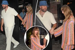 Taylor Swift and Travis Kelce look loved-up on London date night after sharing Eras Tour stage