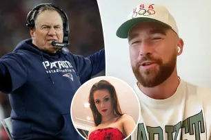 Travis Kelce pokes fun at ‘smooth operator’ Bill Belichick and his much-younger girlfriend Jordon Hudson