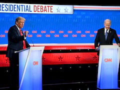 Faltering Biden, Forceful Trump Clash In Presidential Debate