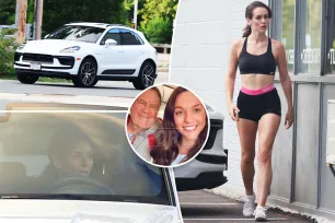 Jordon Hudson arrives at cheer practice in $75K Porsche reportedly purchased by boyfriend Bill Belichick