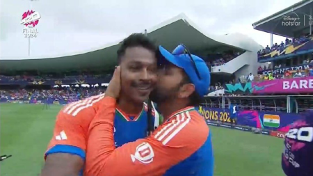 Hardik Pandya in tears, ‘Last six months have been unfair’; Rohit Sharma kisses the all-rounder