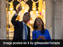 Rishi Sunak, Wife Akshata Murty Offer Prayers At London Temple Ahead Of UK Polls