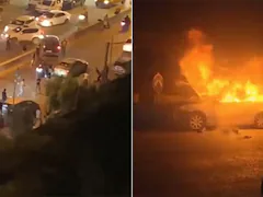 Video: Israeli Driver Enters Palestine Territory, His Car Is Set On Fire