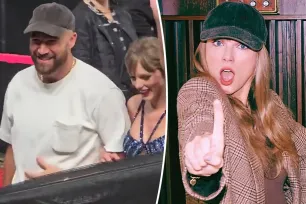 Fans think Travis Kelce borrowed Taylor Swift’s hat for Eras Tour Dublin show: ‘Attached at the hip’