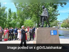 In Kazakhstan, For SCO Summit, S Jaishankar Pays Tribute To Mahatma Gandhi