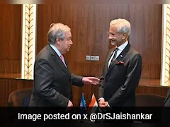 "Discussed Global Hotspots": S Jaishankar Meets UN Chief In Kazakhstan