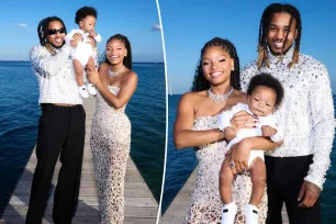 Halle Bailey shares first photos of son Halo’s face during family trip to Italy with DDG