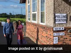 Odds Against Him, UK PM Rishi Sunak Casts Vote With Wife Akshata Murty