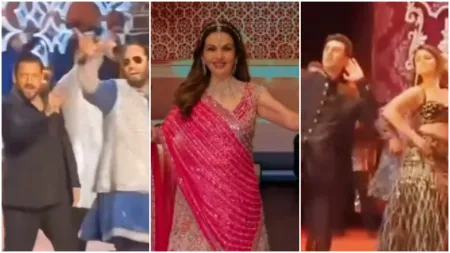 Alia Bhatt and Ranbir Kapoor do ‘thumkas’ together at Anant Ambani-Radhika Merchant’s sangeet, Ranveer Singh sets the stage on fire. Watch inside videos