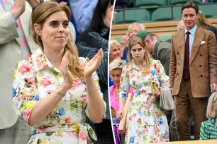 Princess Beatrice hits Wimbledon 2024 in florals and lace