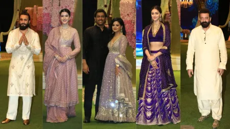 Ranveer Singh, MS Dhoni, Ananya Panday, Janhvi Kapoor arrive at Anant Ambani and Radhika Merchant’s mehendi ceremony. Watch videos