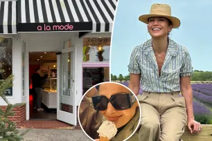 Jennifer Lopez got herself a mini ice cream in the Hamptons, and left an extra sweet tip