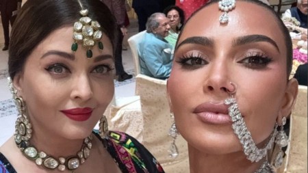 Kim Kardashian posts selfie with ‘queen’ Aishwarya Rai Bachchan; Khloe Kardashian expresses disbelief after attending Ambani wedding: ‘I can’t believe…’