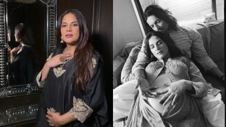 Richa Chadha turns off comments section as she shares pictures from her pregnancy photoshoot: ‘This is the most private thing I have posted’