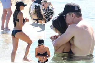 Matt Damon and bikini-clad wife Luciana Barroso pack on the PDA during Greece vacation