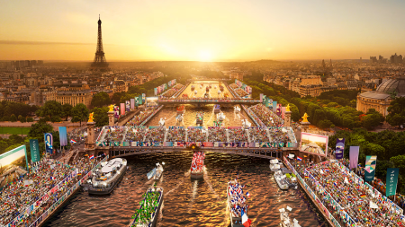 For Olympics opening ceremony, river replaces the track and entire Paris turns into a vast Stadium