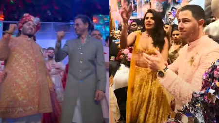 Shah Rukh Khan dances to Tesher’s ‘Young Shah Rukh’, Priyanka Chopra-Nick Jonas groove to ‘Sapnein Mei’. Watch