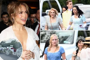 Jennifer Lopez kicks off 55th birthday celebrations with star-studded ‘Bridgerton’-themed party in the Hamptons