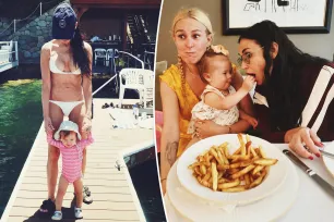 Demi Moore, 61, rocks white bikini in sweet snap with granddaughter Louetta