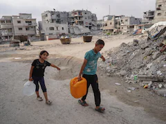 "Not A Single Well Remains": Gazans Scour Ruins For Water