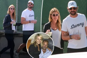 Kevin Costner’s ex-wife Christine Baumgartner holds onto boyfriend Josh Connor during romantic outing