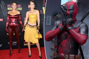 Blake Lively and Gigi Hadid coordinate in ‘Deadpool &amp; Wolverine’-inspired outfits at movie premiere