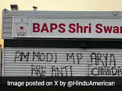 Hindu Temple Defaced With Anti-India Grafitti In Canada