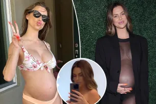 Pregnant Lala Kent bares all in ‘stripped down’ video of third trimester baby bump: ‘Coming soon’