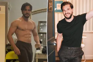 Shirtless Kit Harington shows off chiseled physique, six-pack abs backstage at ‘Slave Play’