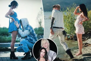 Megan Fox sparks pregnancy speculation with baby bump in MGK’s ‘Lonely Road’ music video