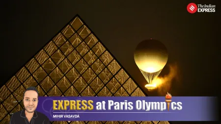 40 LED lights, a cloud of water-vapour for illumination, 200 high-pressure misting nozzles: How flying cauldron of Paris Olympics is lit up