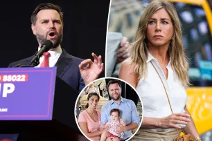 JD Vance claps back at Jennifer Aniston for dragging his daughter, 2, into ‘childless cat ladies’ drama: ‘Disgusting’