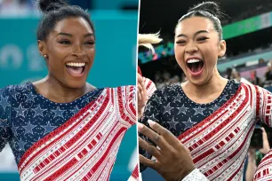 Simone Biles and Suni Lee overheard planning TikToks after winning gymnastics gold medal at 2024 Paris Olympics