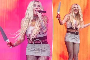 Kesha was given a real butcher knife during Lollapalooza performance instead of a prop — and she ‘didn’t know’