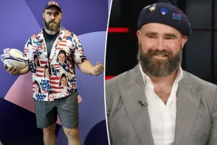 Jason Kelce makes ESPN debut in beret after attending Paris Olympics 2024