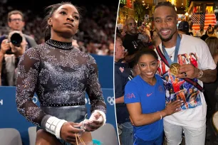 Simone Biles claps back after husband Jonathan Owens is slammed for wearing her Olympic gold medal: ‘Leave us alone’