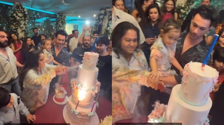 Salman Khan is the adorable ‘mamu’ to niece Ayat at Arpita Khan’s birthday party. Watch video