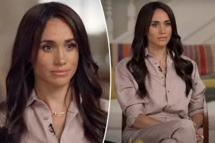 Meghan Markle keeps it monochromatic in Ralph Lauren for emotional ‘CBS Sunday Morning’ interview