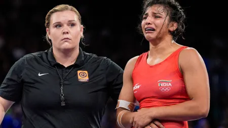 Paris Olympics: In painful reminder of Vinesh Phogat at Rio 2016, Nisha Dahiya’s maiden Olympics turns into nightmare as injury results in loss of bout she was dominating