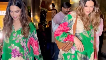 Mom-to-be Deepika Padukone is a vision in green as she steps out for solo dinner date. Watch video