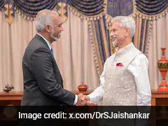 "India One Of Closest Allies": Maldives President After Meeting S Jaishankar