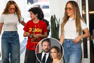 Jennifer Lopez grabs lunch with Emme, 16, in Beverly Hills amid Ben Affleck split