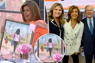 George W. Bush paints portrait of Hoda Kotb and her daughters for ‘Today’ co-host’s 60th birthday