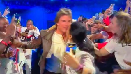 Woman grabs and kisses Tom Cruise at Paris Olympics closing ceremony, fans say ‘Imagine if the roles were reversed’. Watch