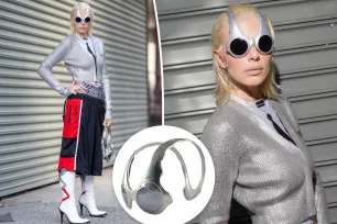 Julia Fox goes fully futuristic in over-the-top Oakley sunglasses worth $3K