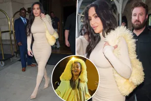 Kim Kardashian takes cues from daughter North’s ‘Lion King’ look with $1,850 shearling bag