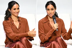 Meghan Markle reps pal Victoria Beckham’s fashion brand during Colombia tour